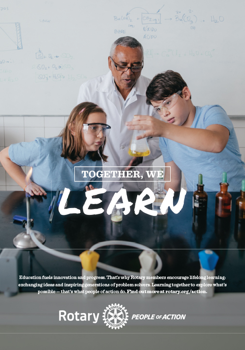 Rotary People of Action campaign: Together, we learn.