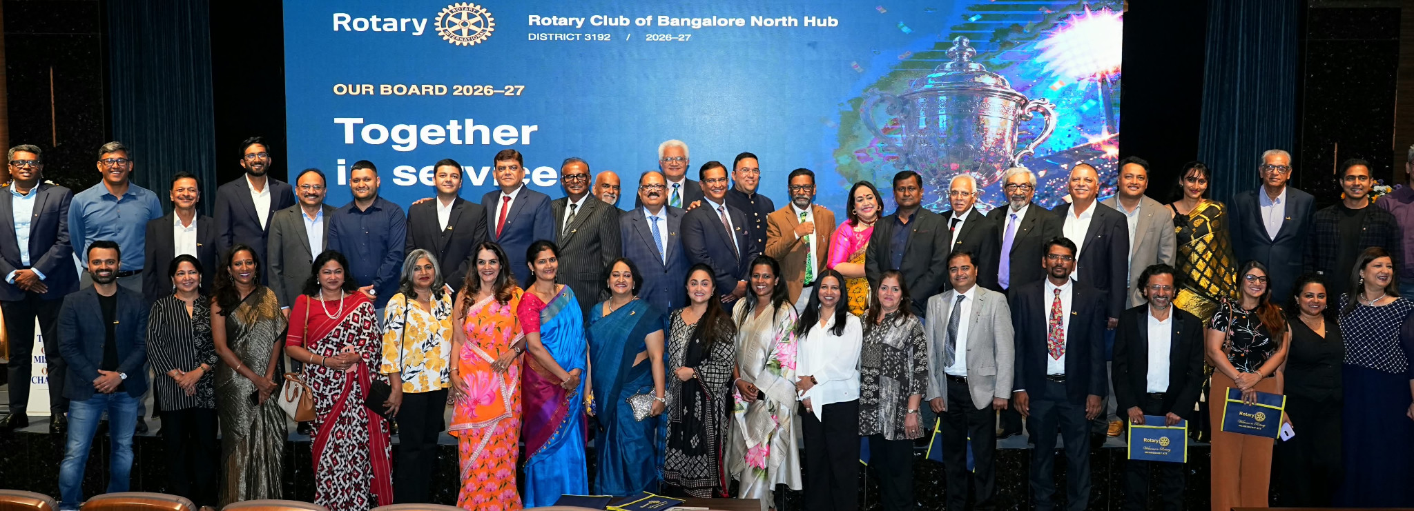 North Hub members and guests together on stage at the charter installation on 11 September 2026